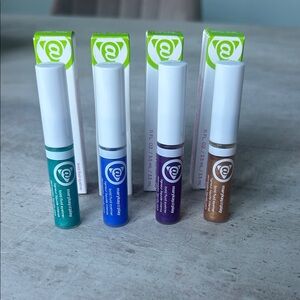 Mary Kay at Play - Bold Fluid Liner Set (4) - Teal, Blue, Violet, Gold - NIB